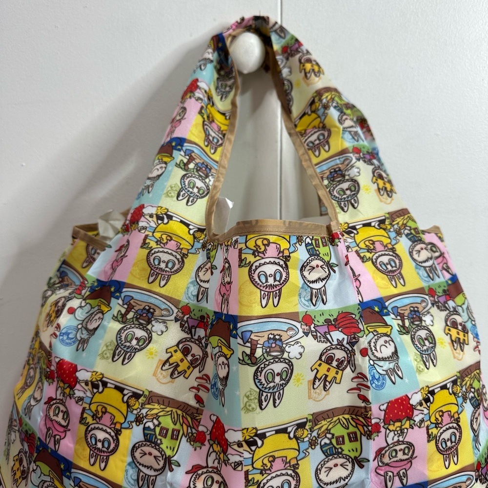 LABUBU Nylon Colorful Shopping Tote Women's Bag - Picture 3 of 13